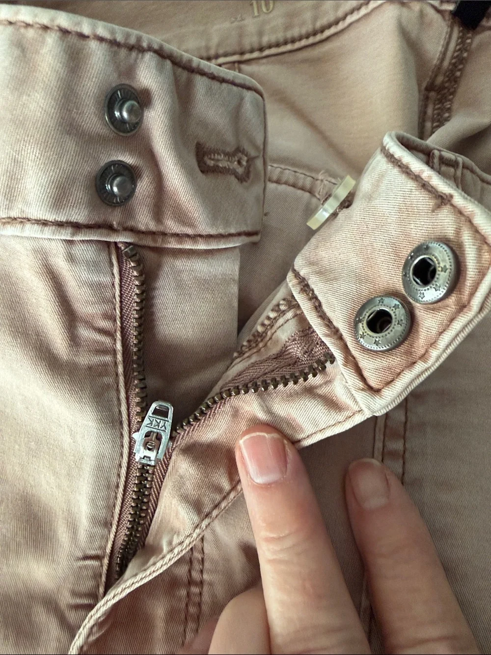 Light Blush Straight-Leg Pants Pret A Jet size 10 - Picture 4 of 5